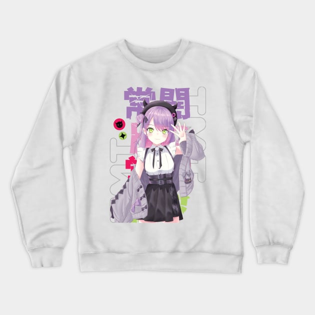 Hololive JP - Tokoyami Towa Crewneck Sweatshirt by naderu